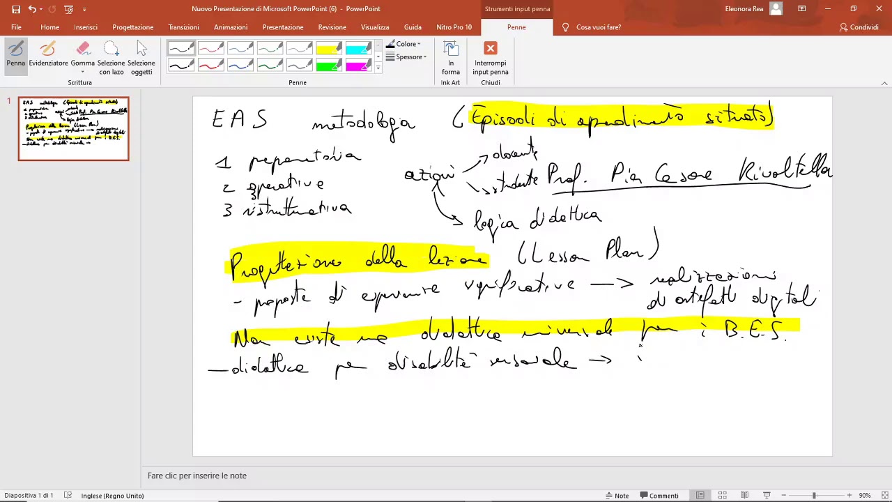 EAS metodologia (Episodi di Apprendimento Situato), gestione della classe, didattica per ipoacusia