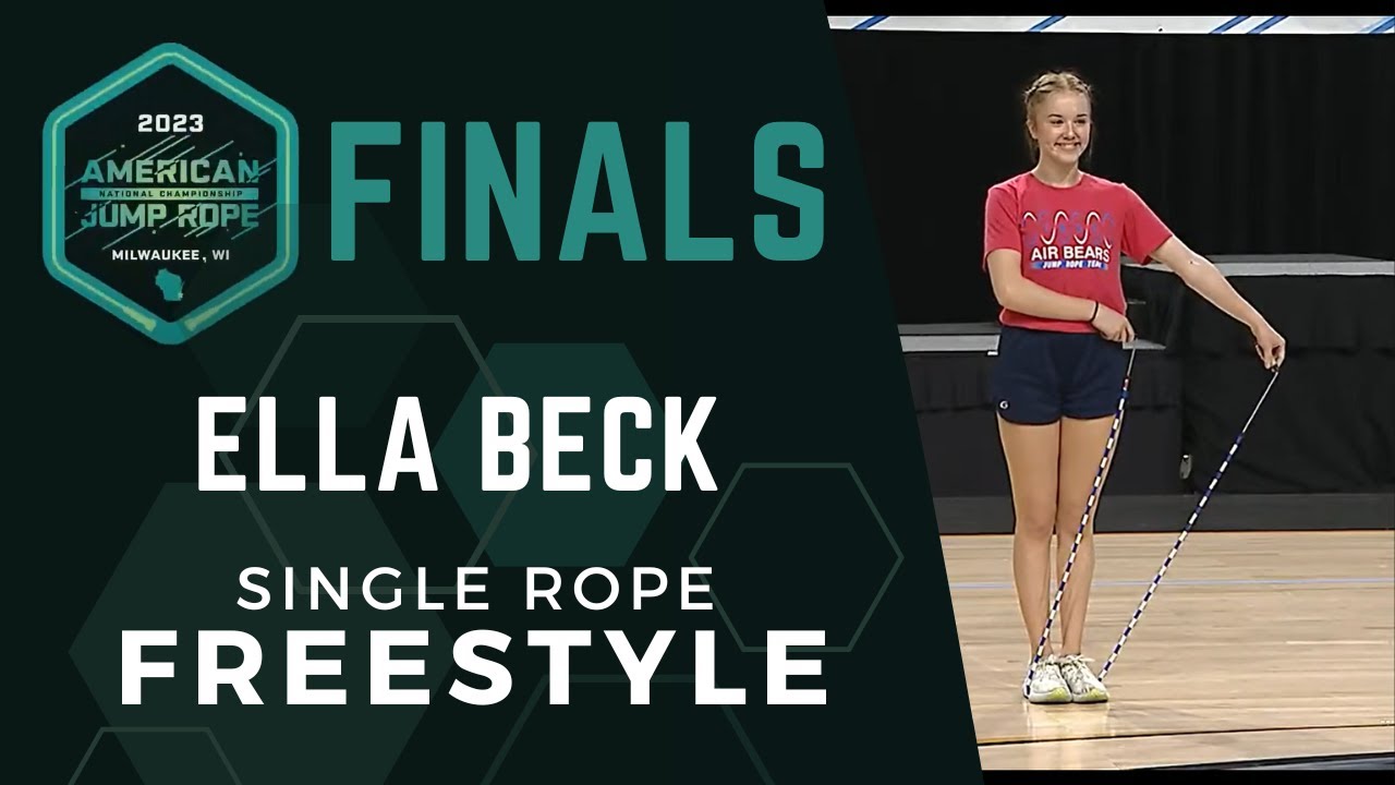 Ella Beck - Single Rope Freestyle - AMJRNC 2023