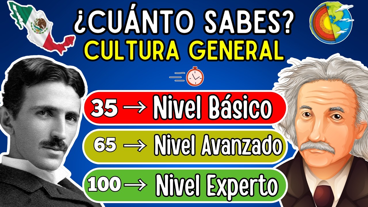 ¿Cuánto Sabes de Cultura General? 🧠🌍 | 100 Preguntas para Aprender y Ponerte a Prueba 🤓📚