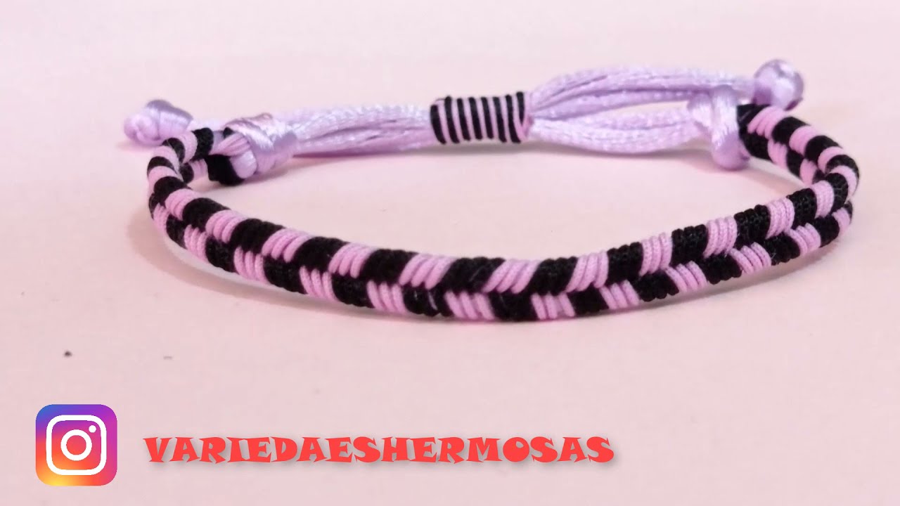 Pulsera trenzada fácil BI color
