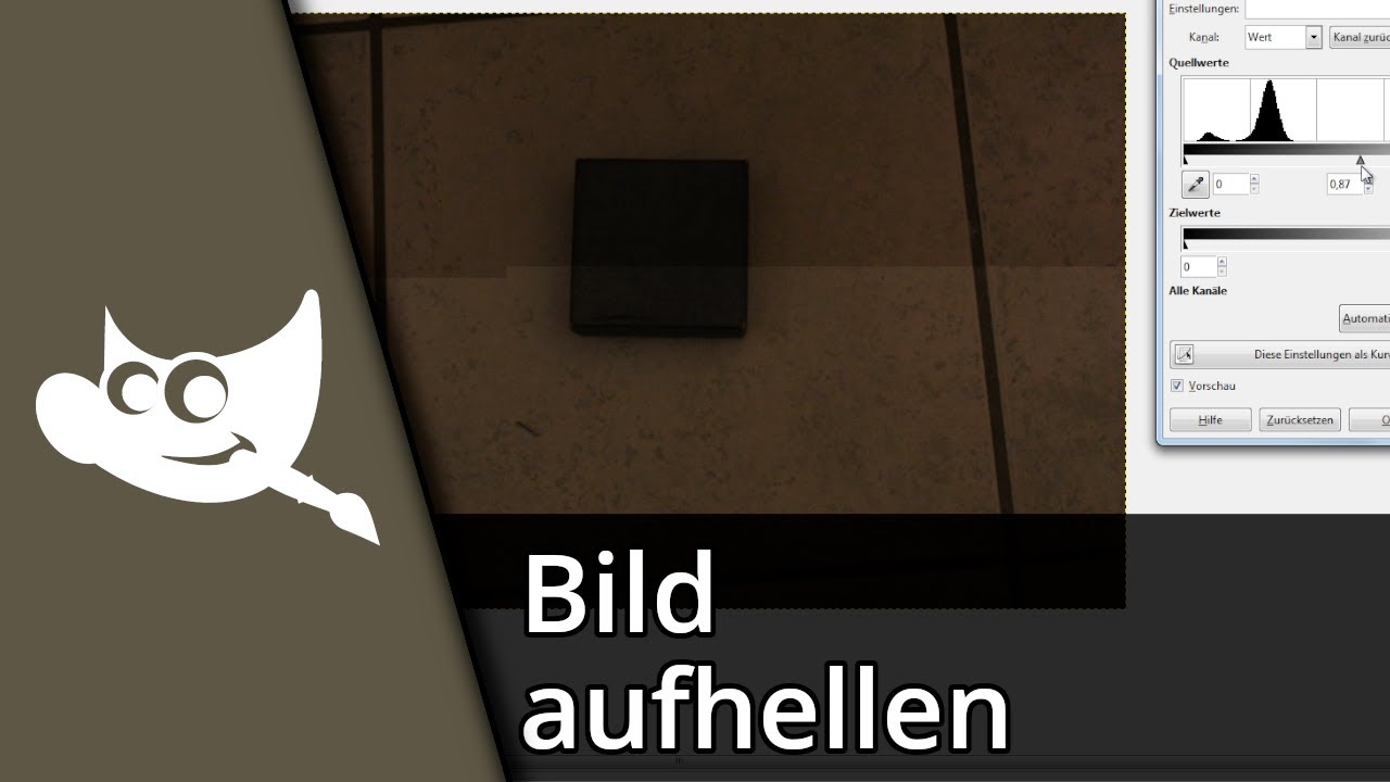 Gimp Bild aufhellen | Gimp abdunkeln ✅ Tutorial