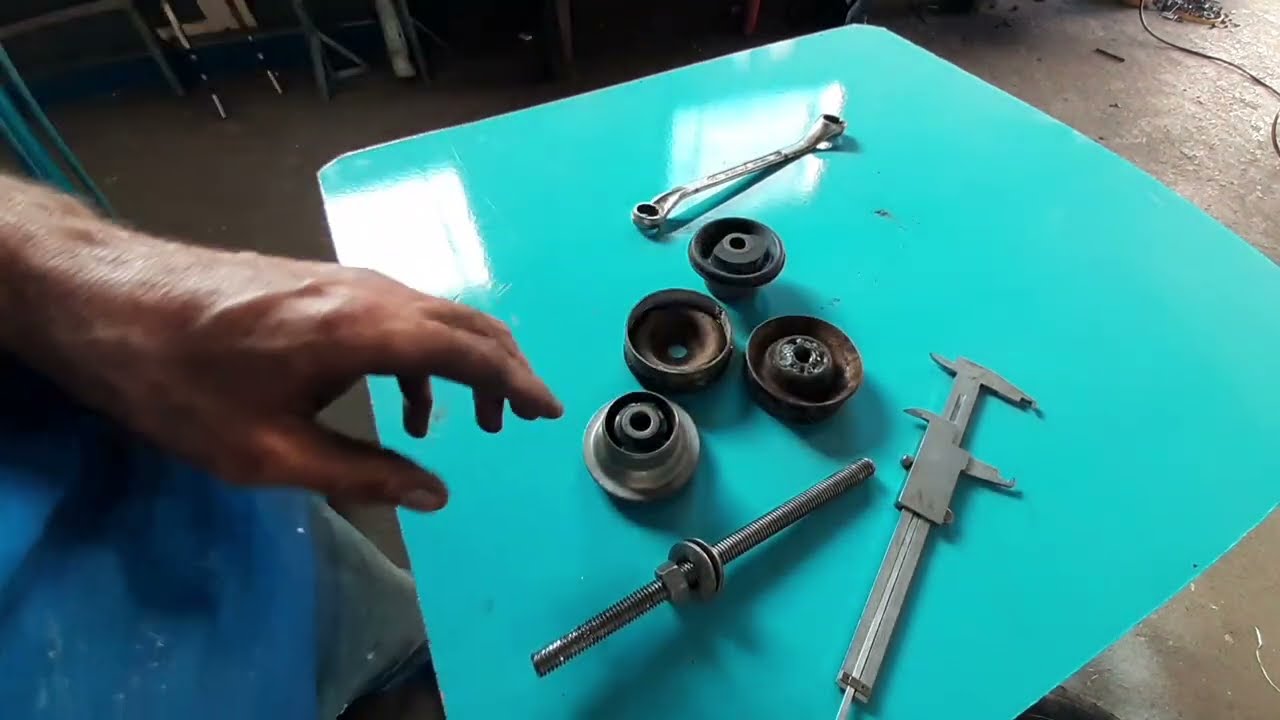 Como trocar bucha eixo traseiro Santana linha Volkswagen sem danificar