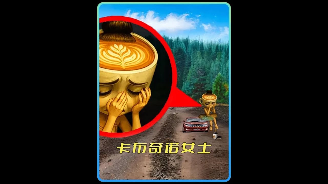 我竟然找到了传闻中的卡布奇诺女士，这实在太奇怪了！#剧情演绎 #山海经 #草莓伙伴 #亲子互动 #演绎剧情