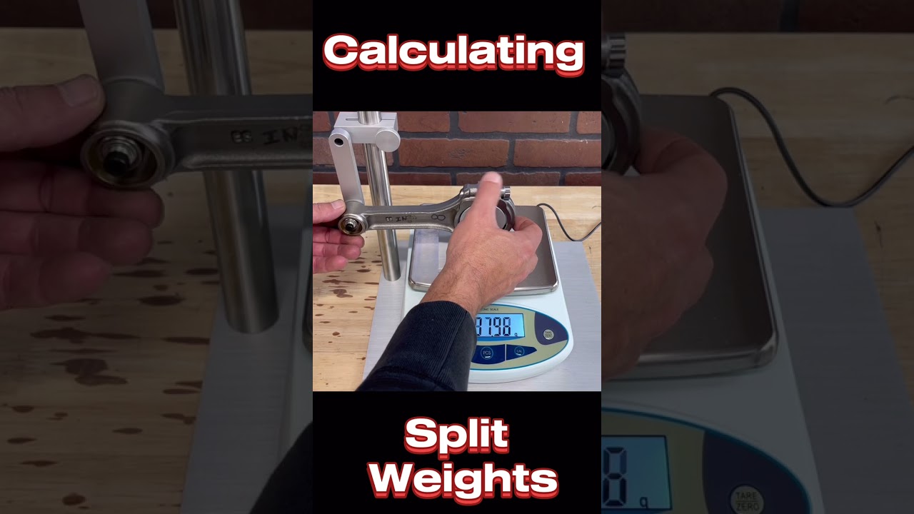 How to Weigh Connecting Rods and Calculate Split Weight #shorts