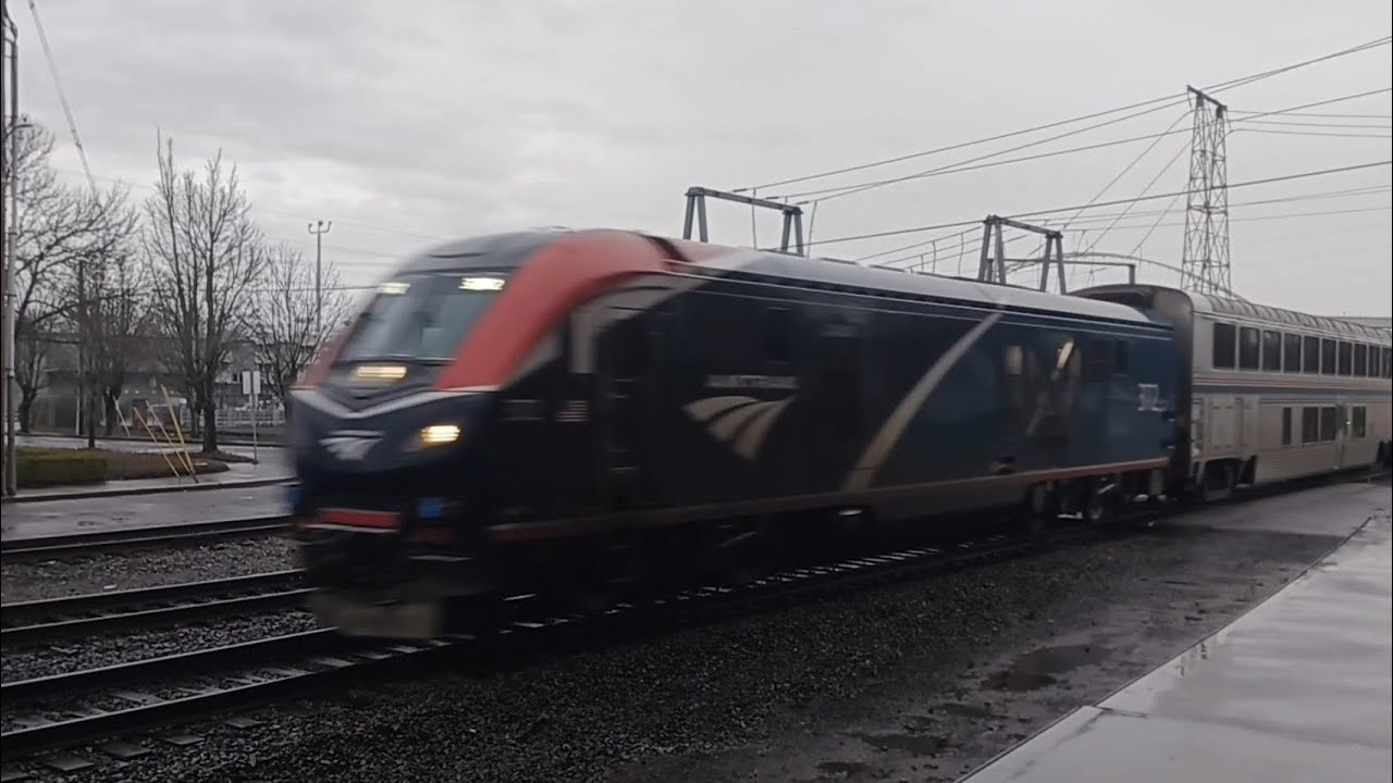Amtrak Empire builder aka baby builder leaves PDX [2-22-26] and exta footage 