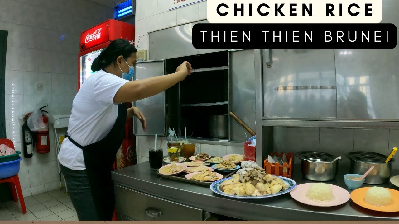Chicken Rice at Thien Thien Restaurant |  Brunei | GoPro Vlog 2022 4K  @Luuee Janice ​Food Tour