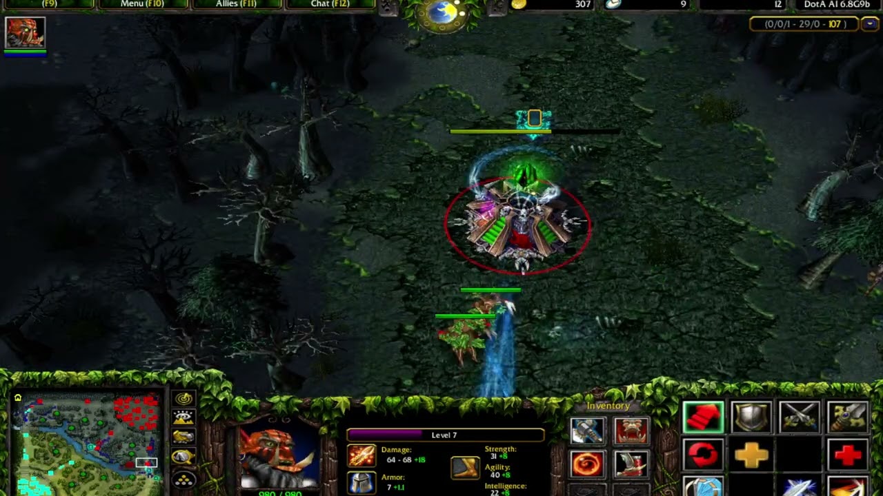 DOTA 6.8G9B Juggernaut Solo Fountain 875