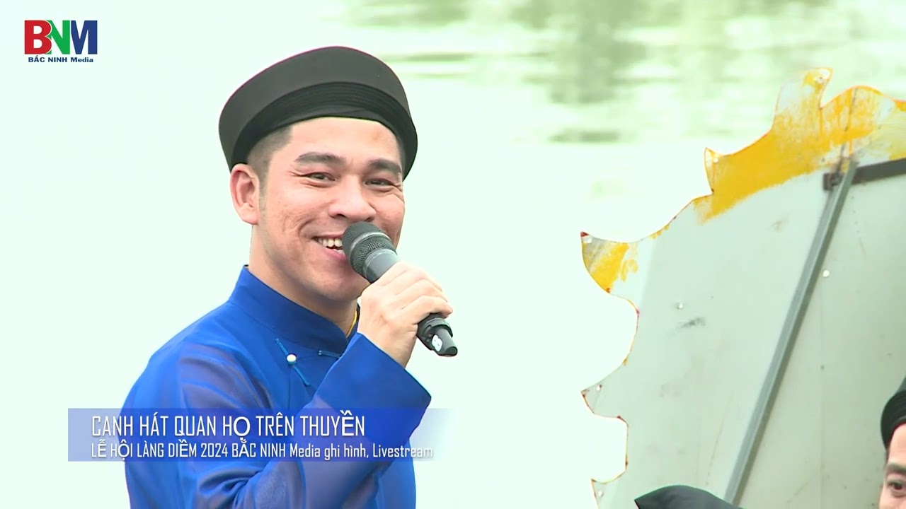 HÁT DÂN CA QUAN HỌ TRÊN THUYỀN LỄ HỘI LÀNG DIỀM 2024