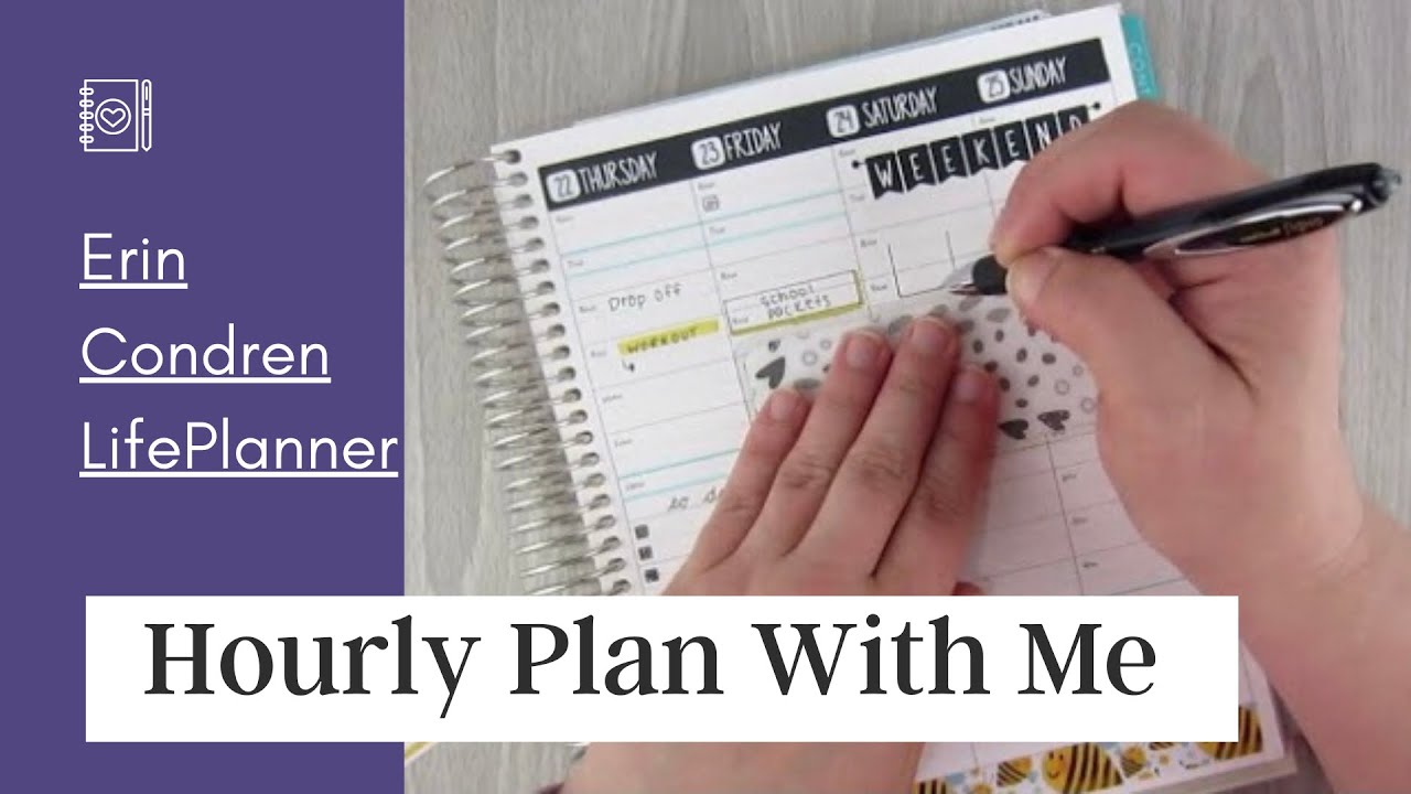 WEEKLY PLAN WITH ME | Erin Condren Hourly Life Planner