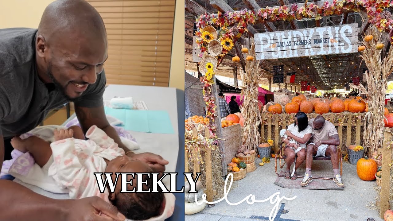 We Took Our BABY to the Pumpkin Patch & Here's What Happened, 2 month SHOTS, Chitchat about progress