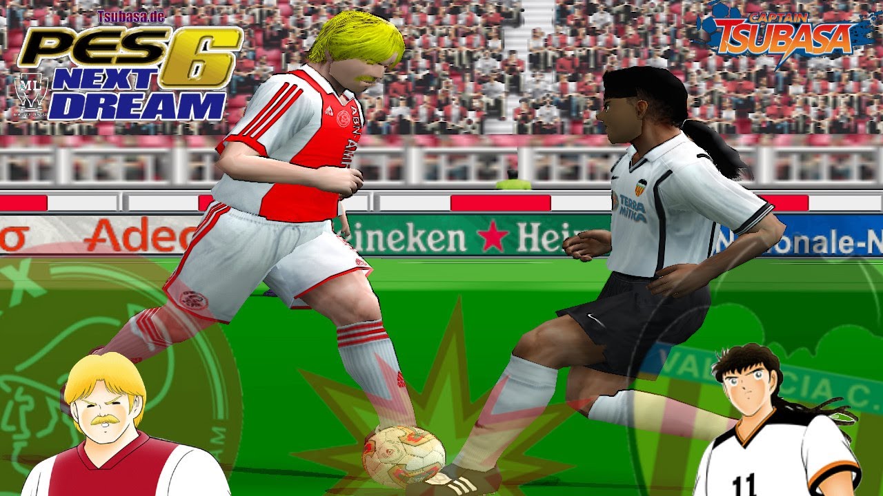 AJAX vs VALENCIA [PES 6 Captain Tsubasa Total Rework Next Dream Patch]