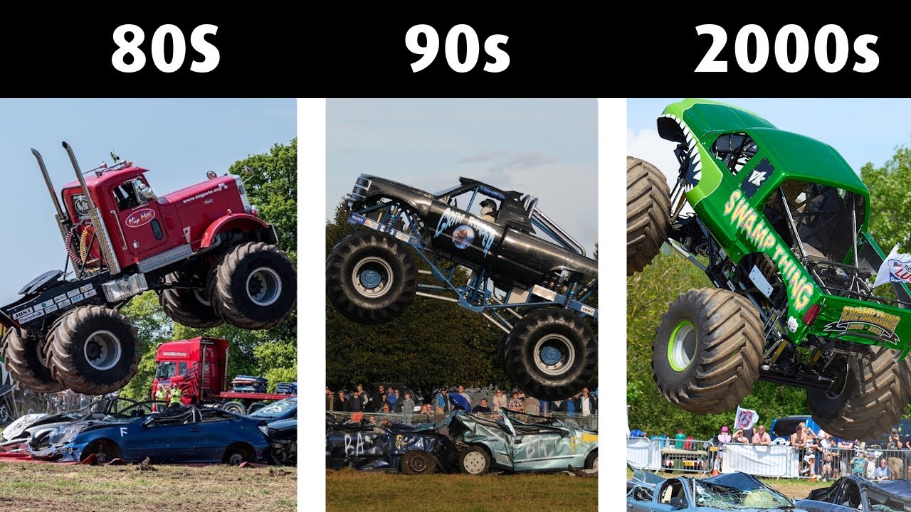 3 Different Era's of Monster Trucks(At Same Show)