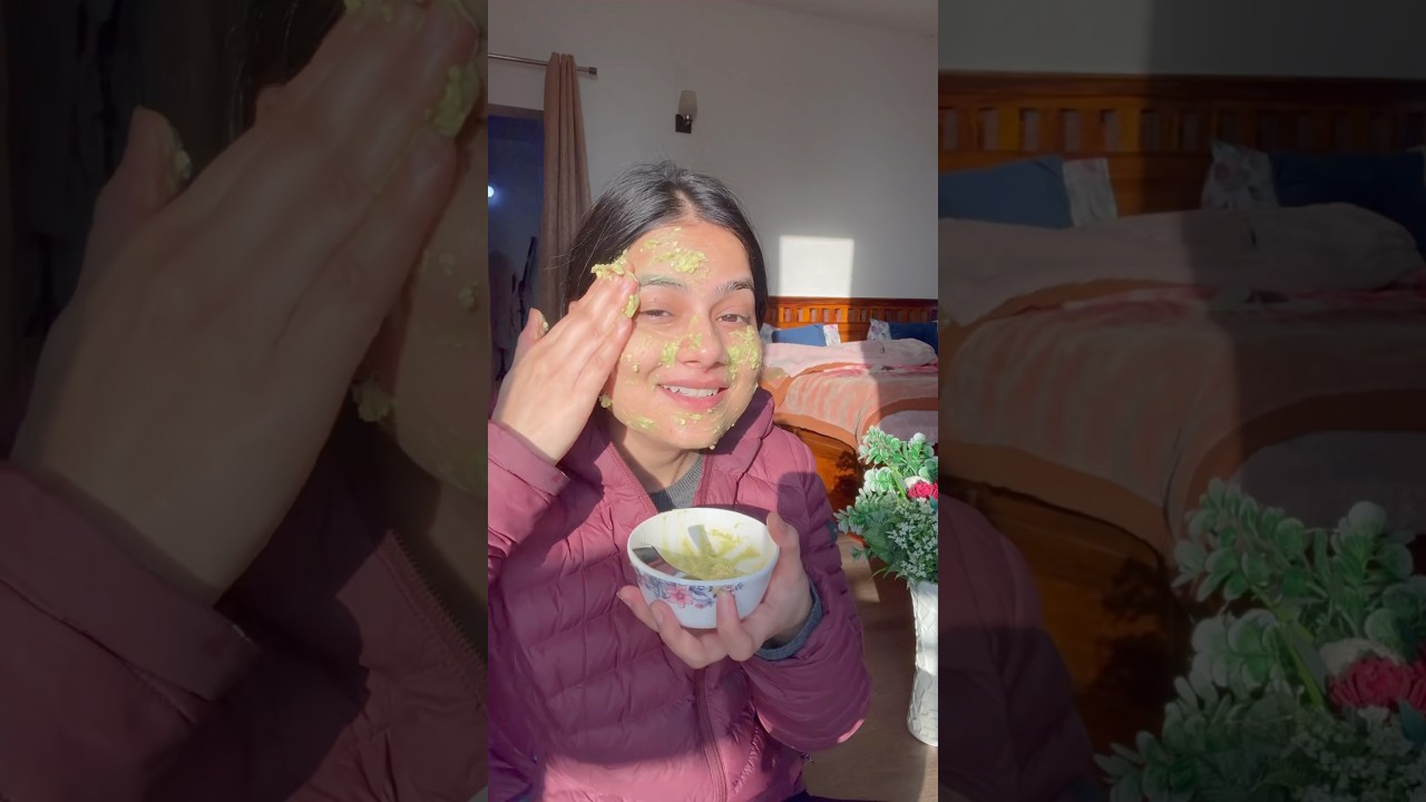 Avocado Face Mask ￼😍 | Arshi Saifi | #skincare #avocado #glowing