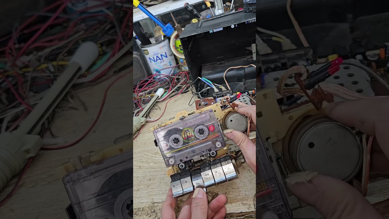 reparar el mecanismo del cassette inverso 