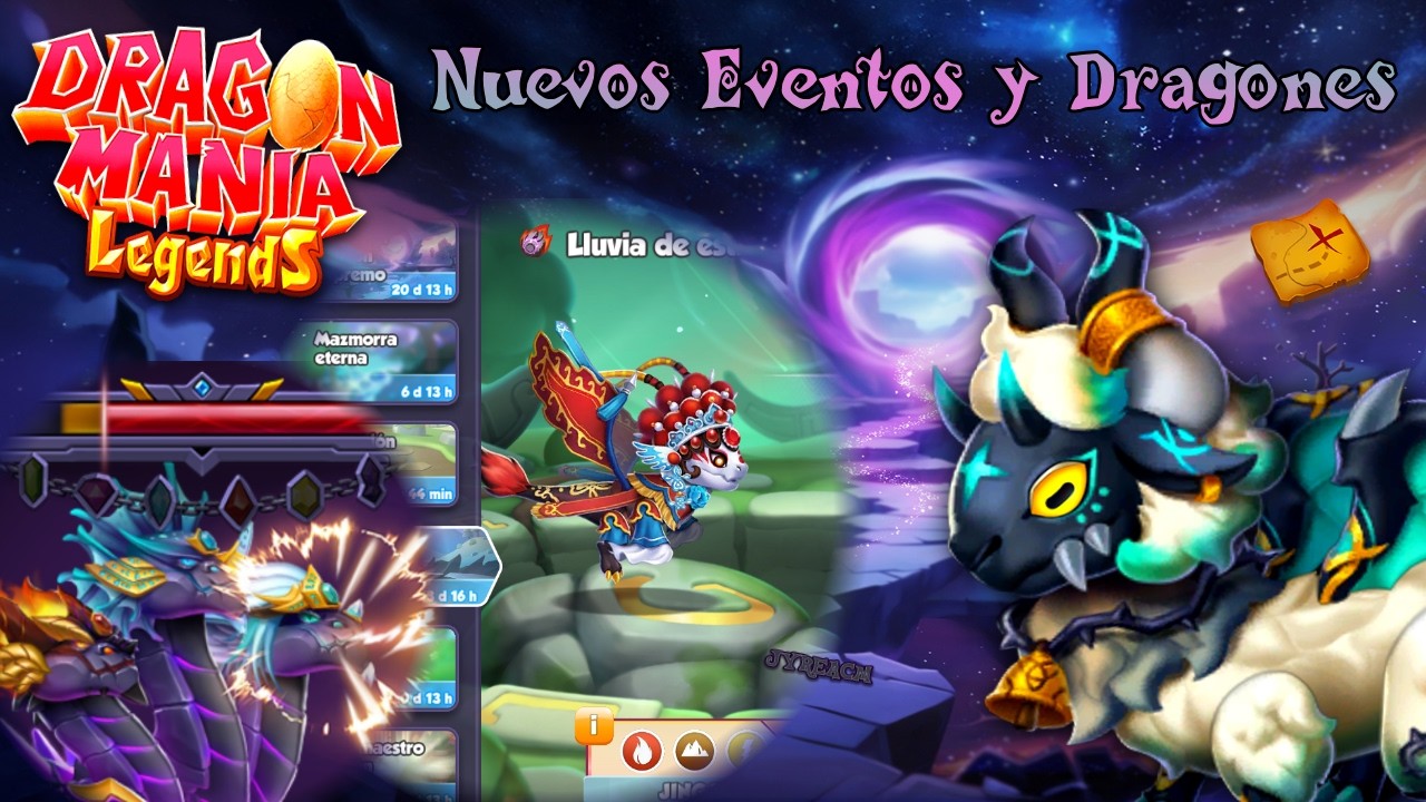 Jugando los Nuevos Eventos y Sacando al Dragon del Mes antes de que vaya - Dragon Mania Legends