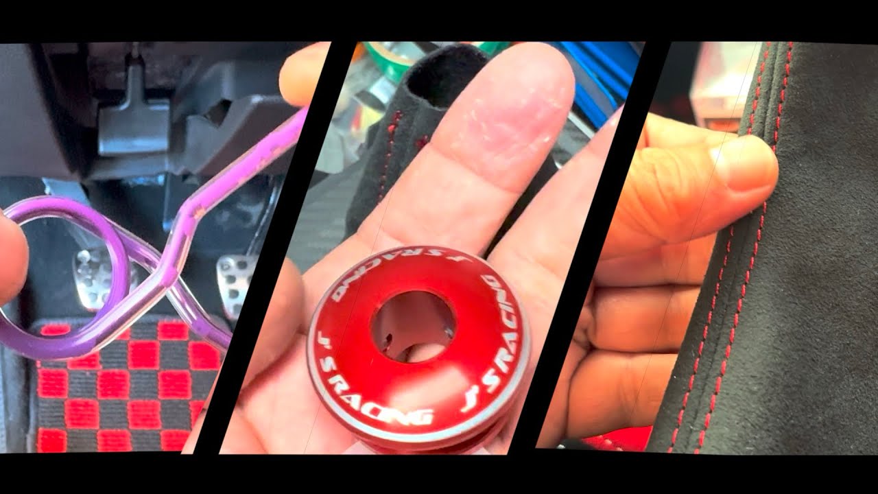 Civic Type R  Acuity Spring, J's Racing Collar, Alcantara Shift Boot Installation Easy Way