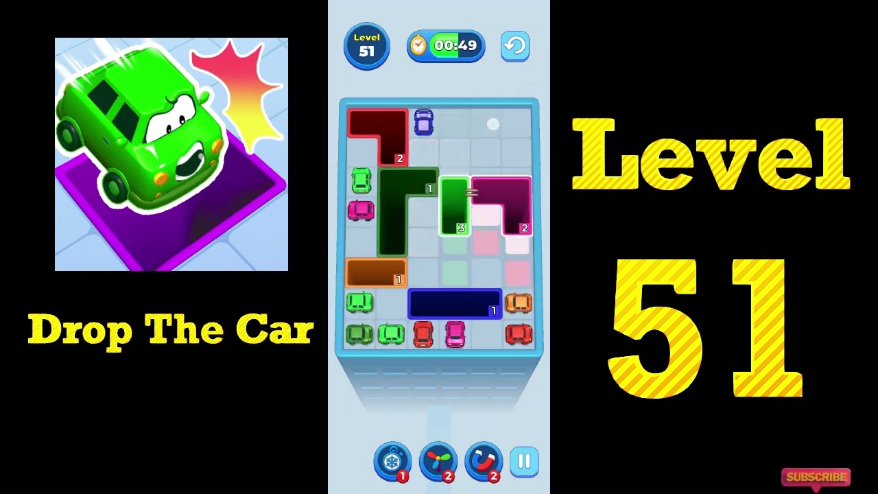 Drop The Car Level 51 Walkthrough 🚗🧩 | Color Drop Puzzle Game Solution | Mini Boss