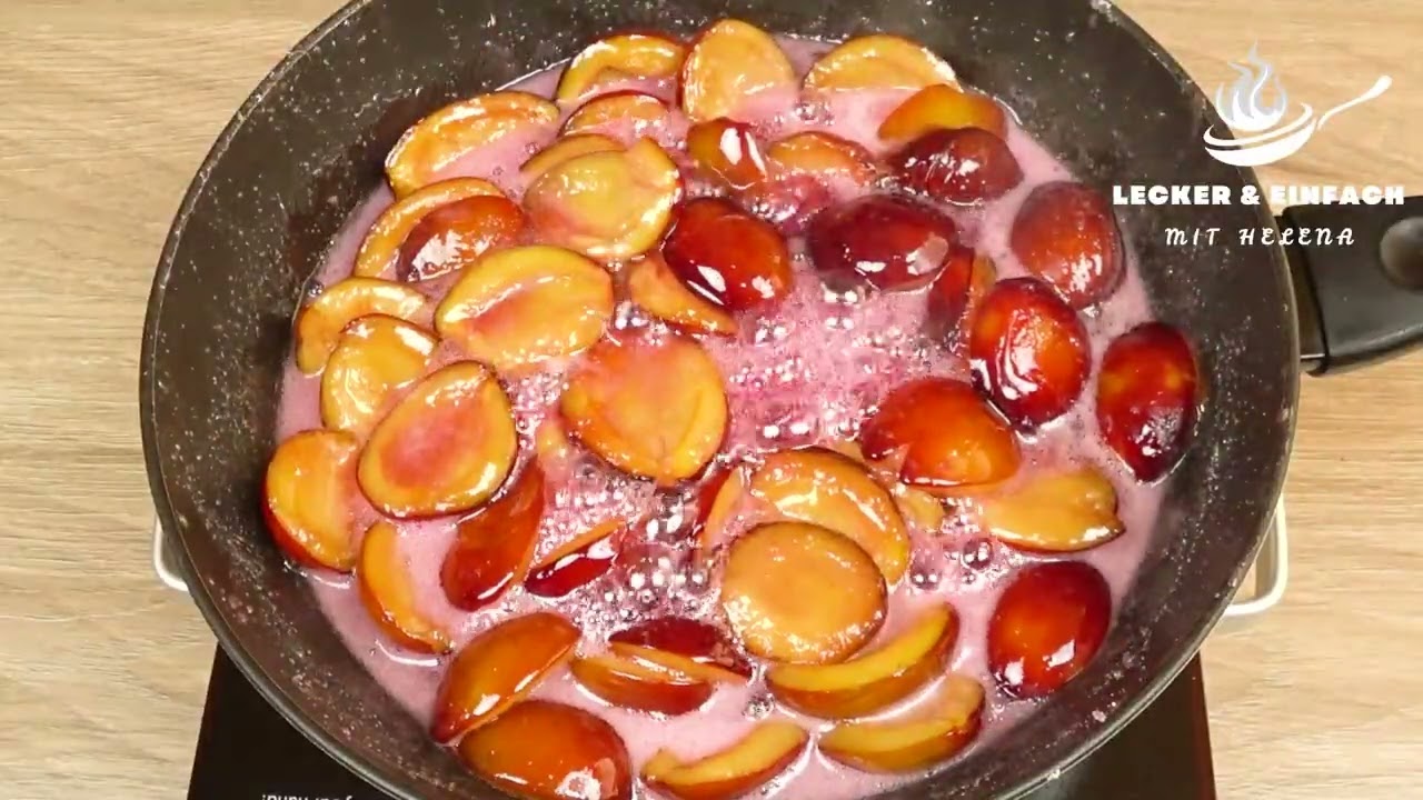 Pflaumenmarmelade in 20 Minuten. Einfach und lecker