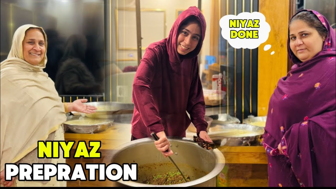 Niyaz Prepration At Rajab Bhai House 😊Alhamdulillah, it was very crowded 😍