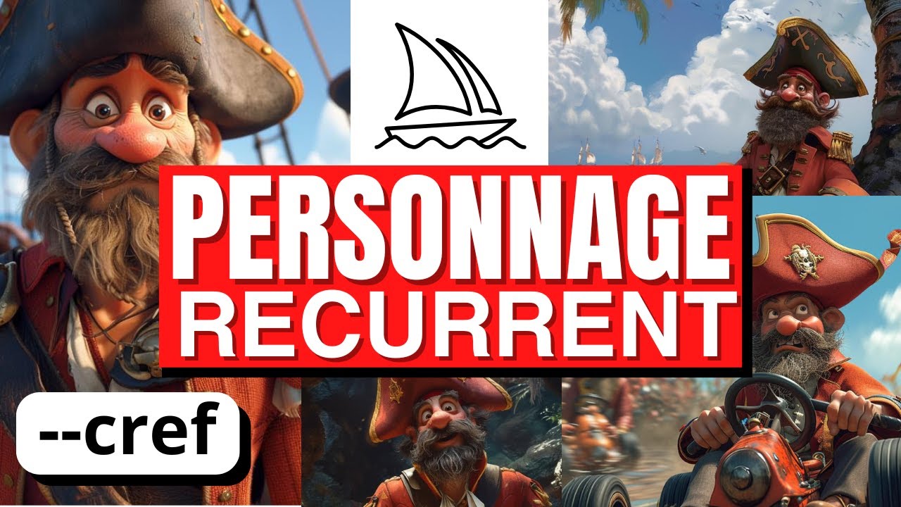 PERSONNAGE RÉCURRENT sur Midjourney en une commande : --cref