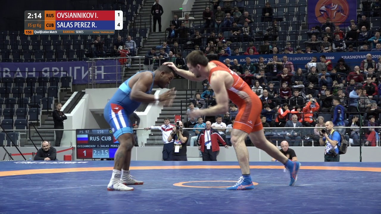 Qual. FS - 97 kg: I. OVSIANNIKOV (RUS) v. R. SALAS PEREZ (CUB)