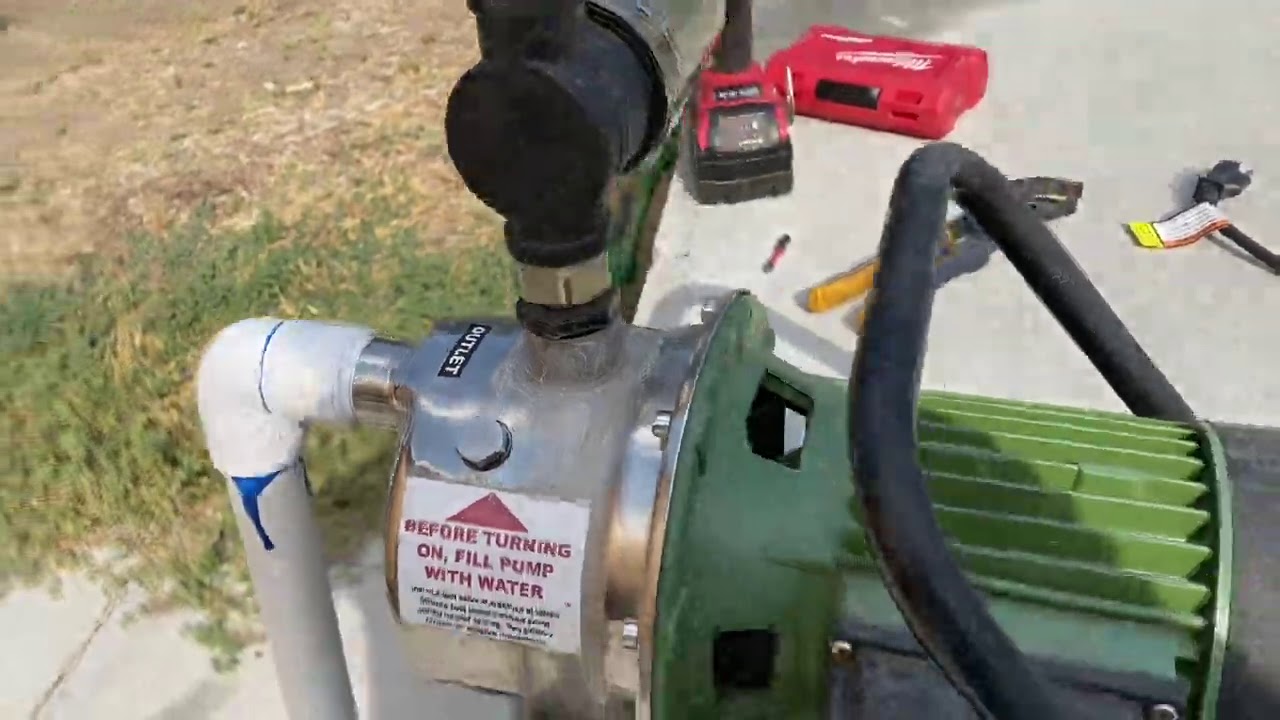 Harbor Freight Irrigation pump after 1 year