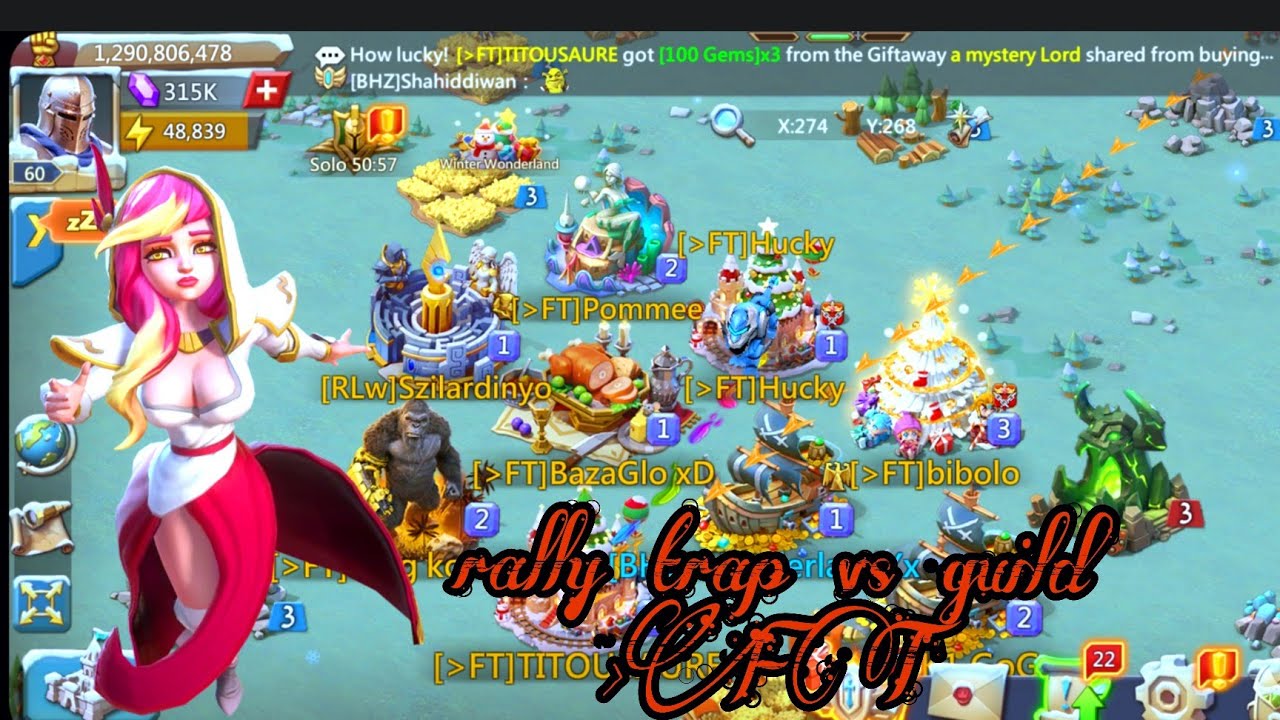 LORDS MOBILE RALLY TRAP 1.2b VS GUILD [FT]
