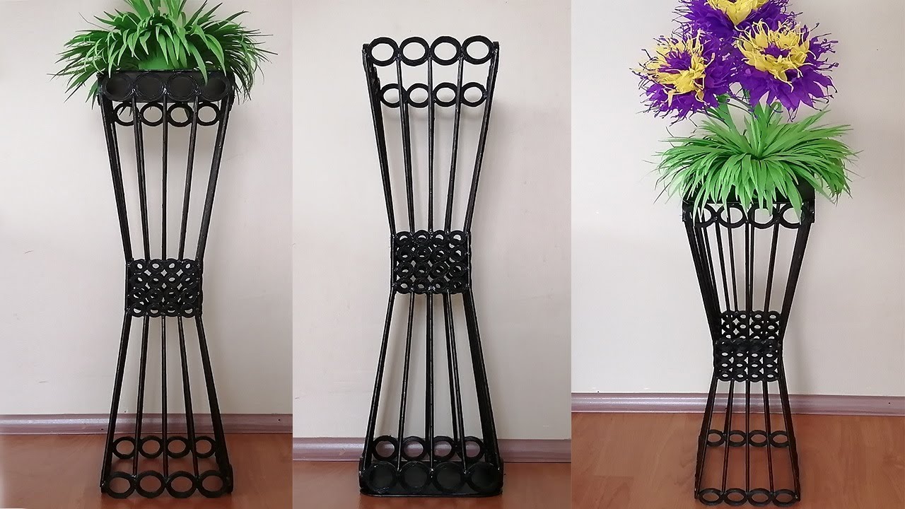 KAĞITTAN HARİKA BİR YER VAZOSU - Kağıttan Vazo Yapımı / PAPER FLOOR VASE MAKING - PAPER CRAFTS