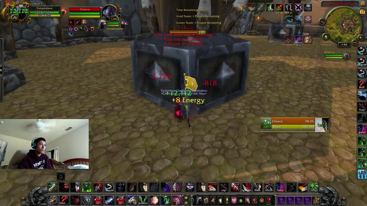 Pikaboo vs Sodapoppin (Sub Rogue vs Feral Druid WoD April 2015)