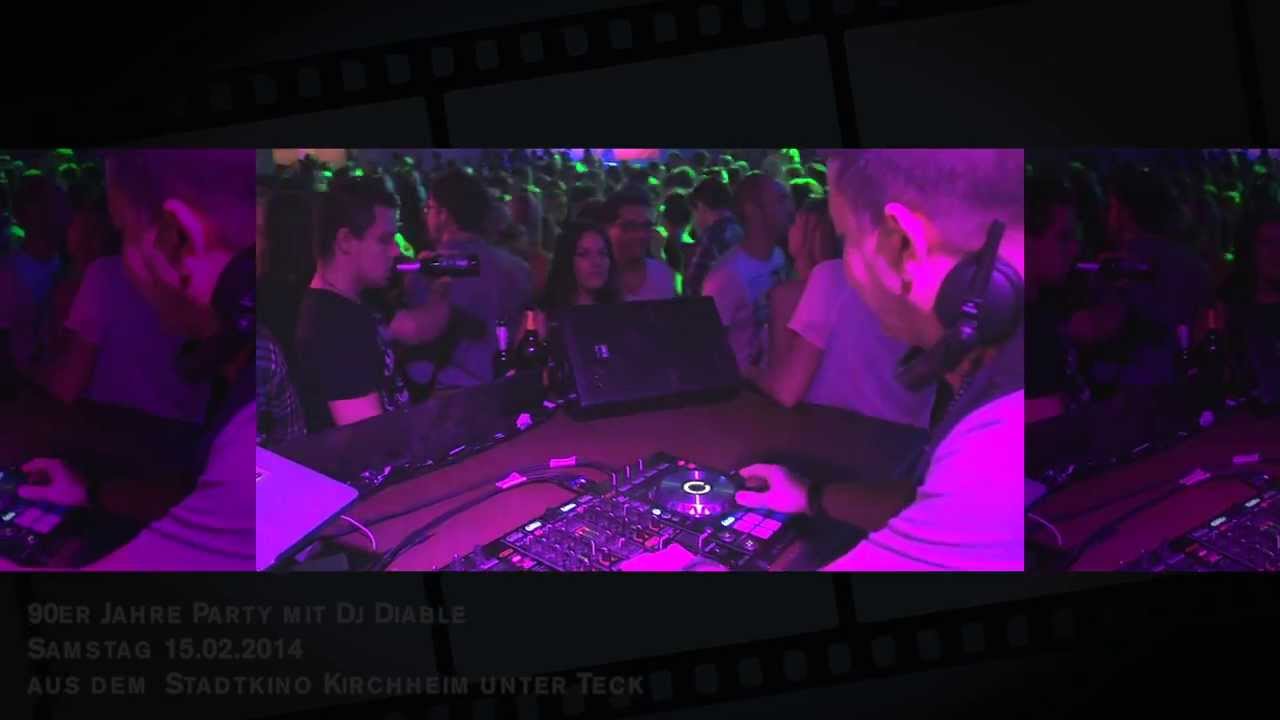 90er Jahre Party im Stadtkino Kirchheim unter Teck mit Dj Diable