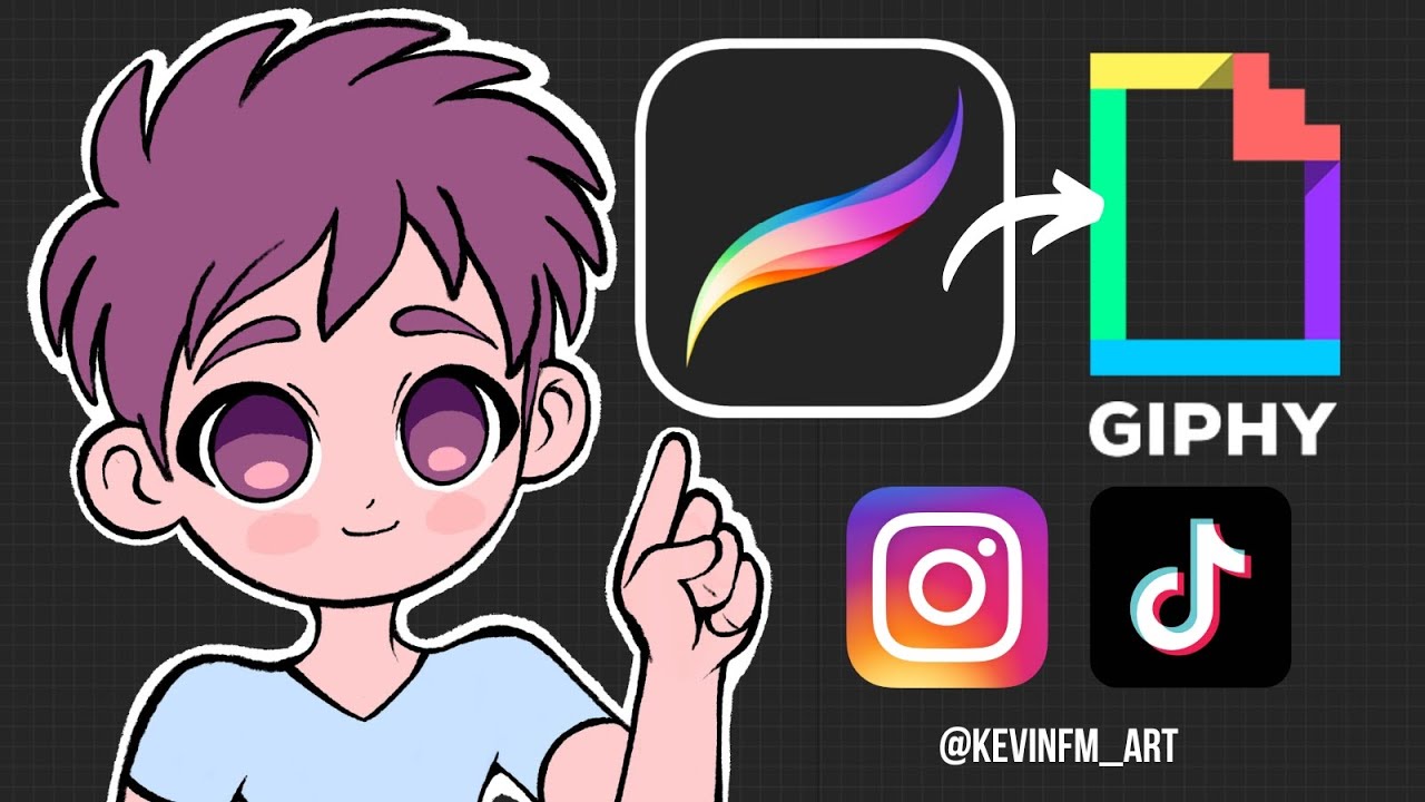Crea tus propios GIF para Instagram! Como animar en PROCREATE | Kevin Farias