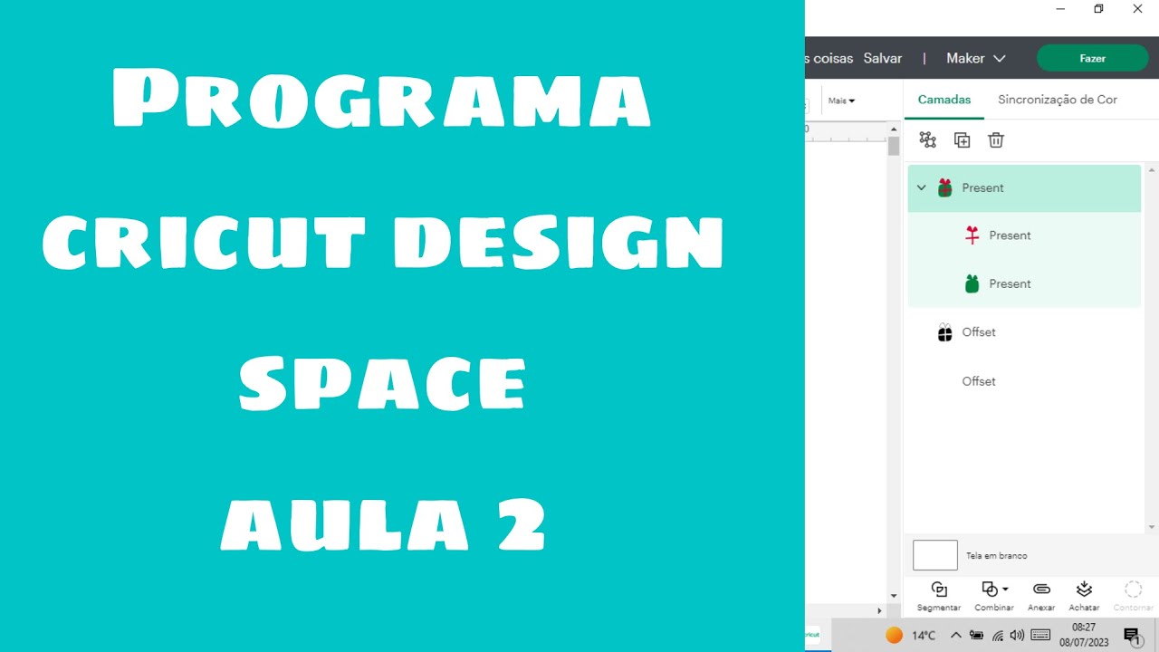 Cricut Design Space Aula 2 para iniciantes