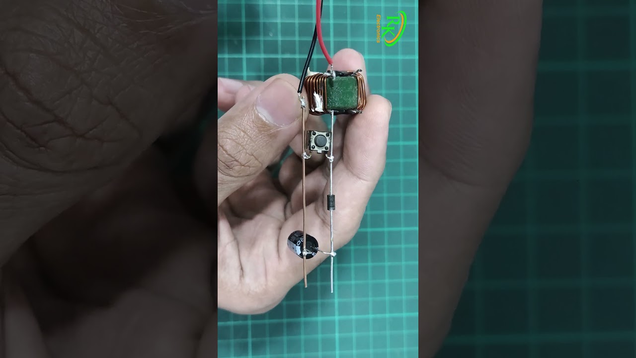 Make Simple and Amazing Boost Converter!💡 #DIY #Electronics #BoostConverter #shorts