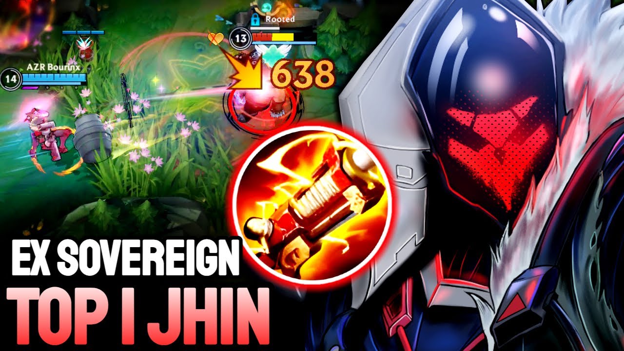 WILD RIFT JHIN - TOP 1 JHIN GAMEPLAY - EX SOVEREIGN RANKED