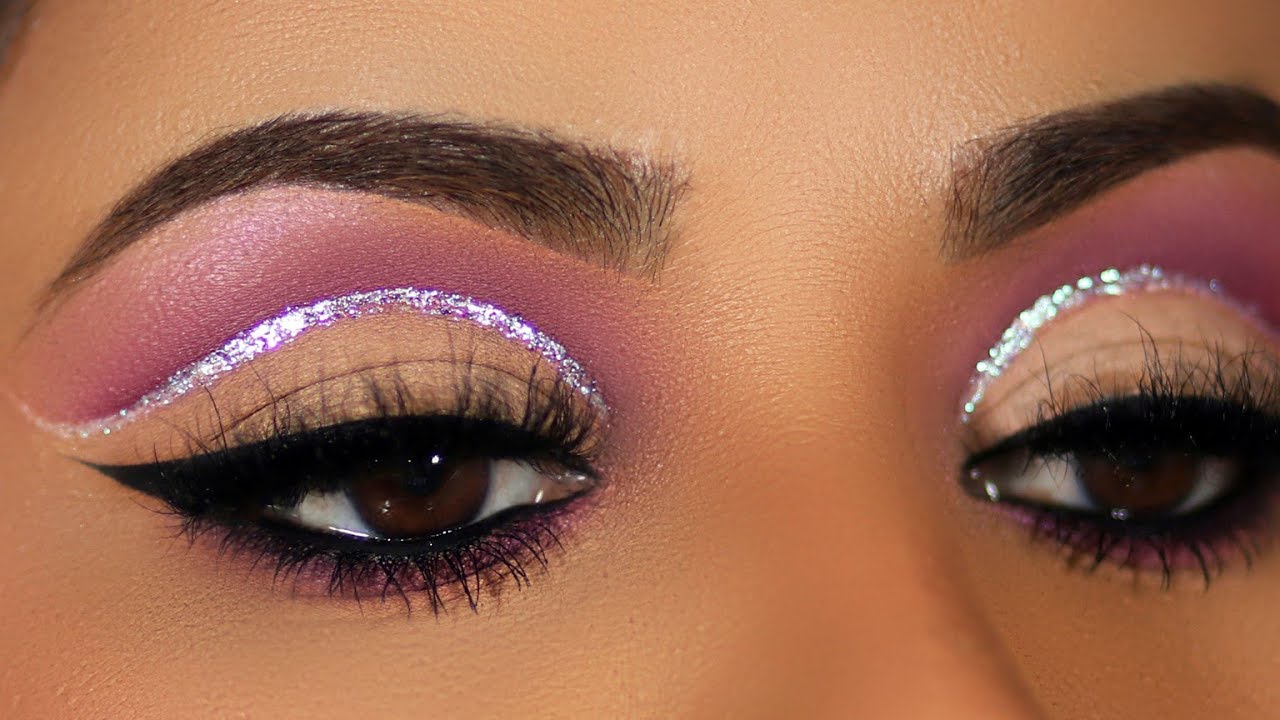 SOFT PURPLE GLITTER CUT CREASE | MORPHE X JACLYN HILL VOL 2 PALETTE