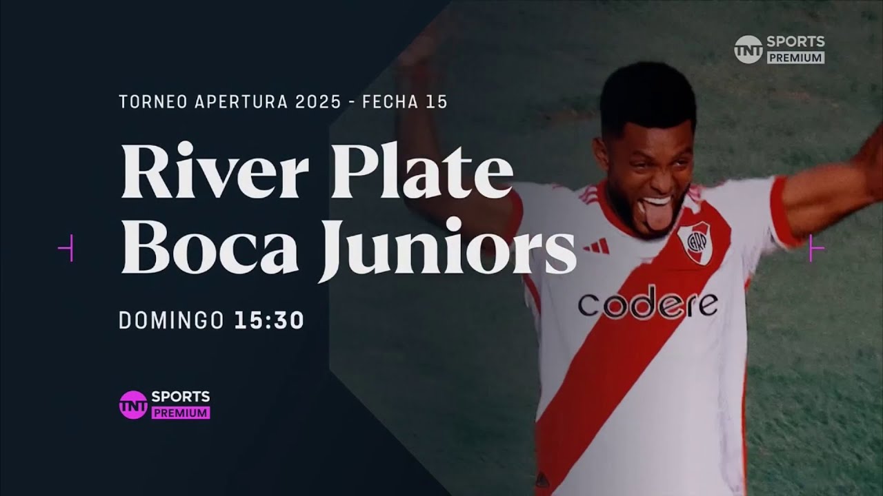 River Plate VS. Boca Juniors - DOMINGO 15.30HS - TNT Sports Premium PROMO