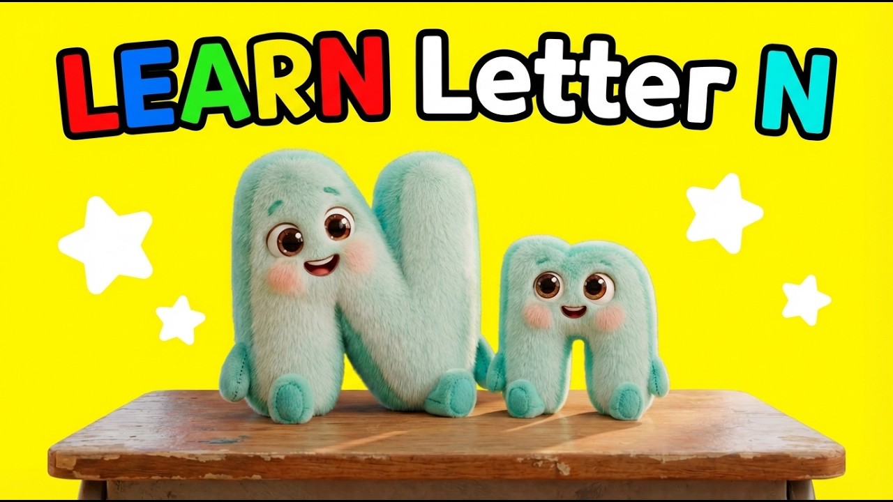 Letter N for Kids 🔤 | Learn the Alphabet with Fun | Preschool ABC