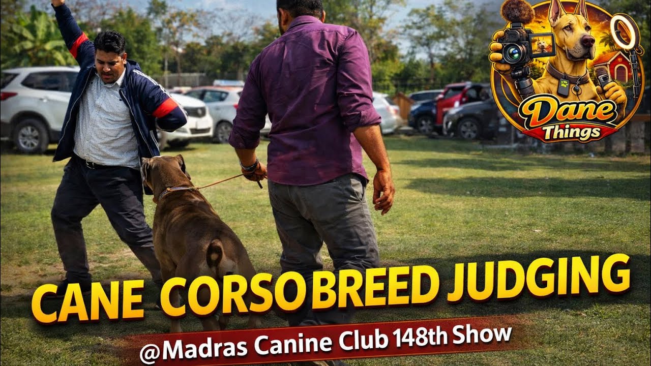 Cane corso breed judging @ madras canine club 148th Championship show 