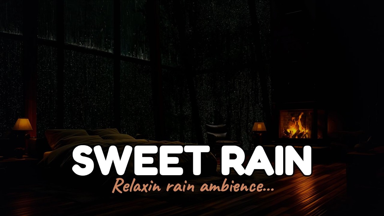 Rainy Cloudy Skies For Quick Rest - ASMR Thunderburst Storm Rain Atmosphere
