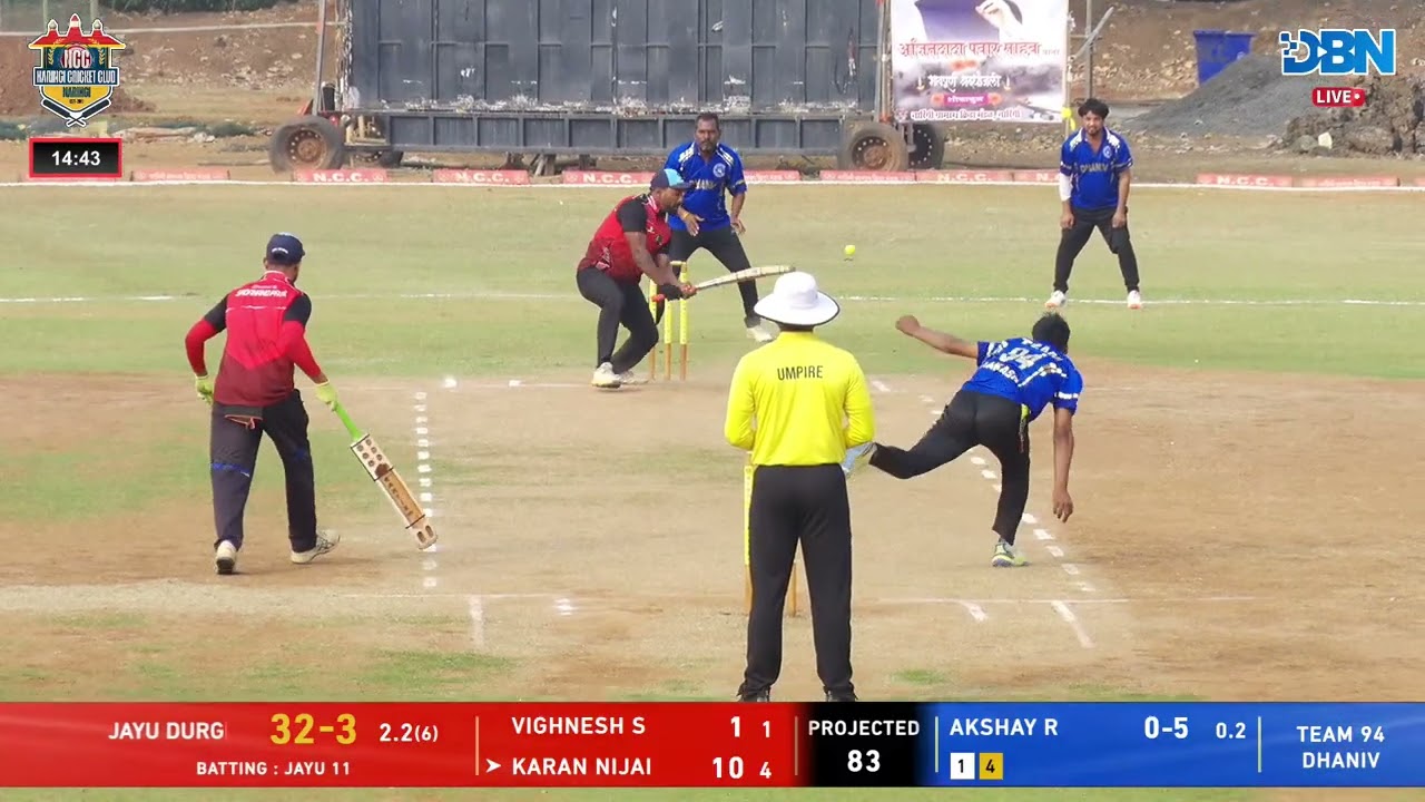 DAY 1 || MATCH NO 5 || TEAM 94 DHANIV VS JAYU DURGESH 11 ARNALA || NCC CUP 2026