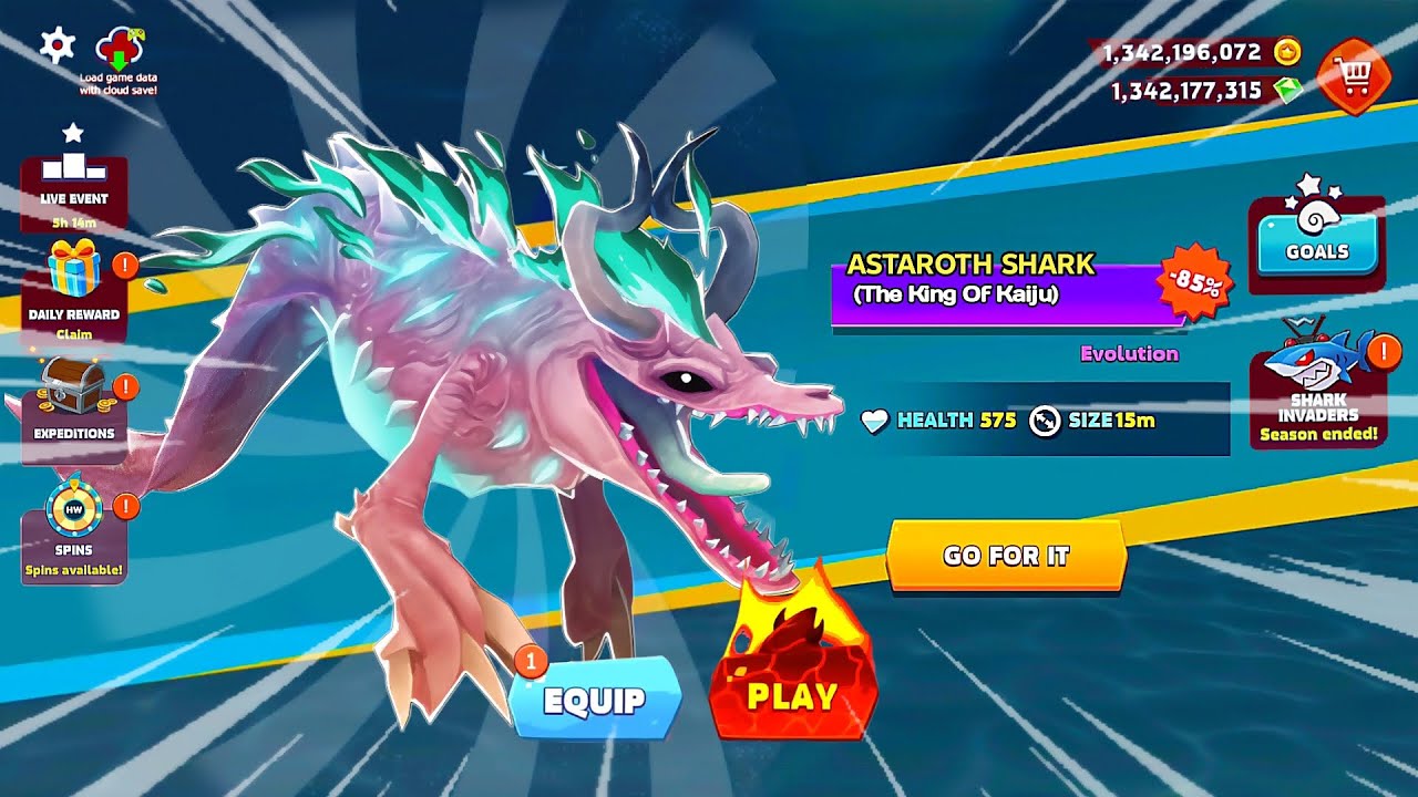 NEW ASTAROTH HUNGRY SHARK UNLOCKED GOT 75% OFF - NEW DEMON SHARK | HUNGRY SHARK EVOLUTION GAMEPLAY