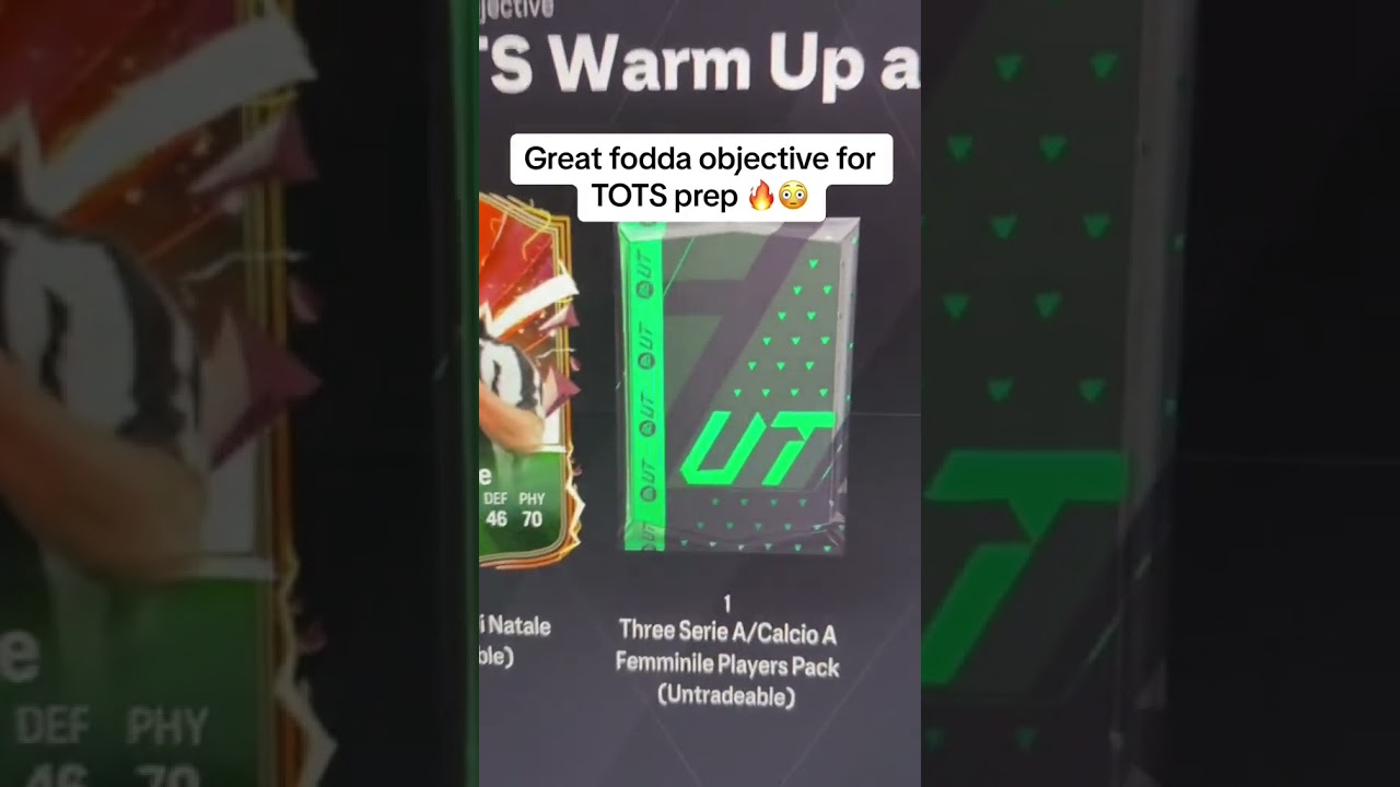 Fc 24 tots warmup objective