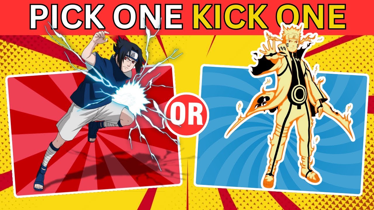 🍥🍥 PICK ONE KICK ONE ANIME CHARACTER | NARUTO Edition