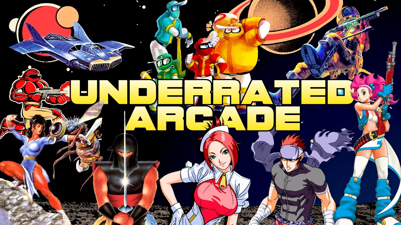 TOP 10 UNDERRATED ARCADE GAMES of the 80s, 90s & 00s