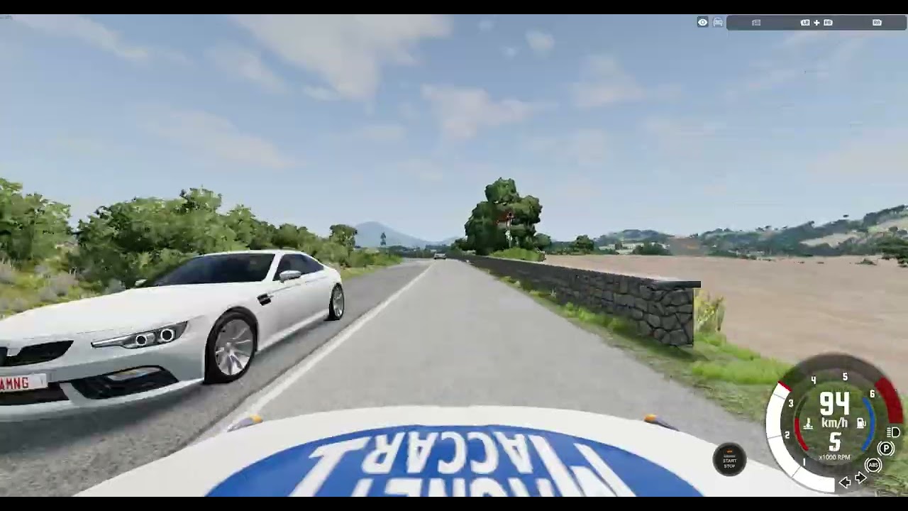 BeamNG FIAT 500 realistic driving
