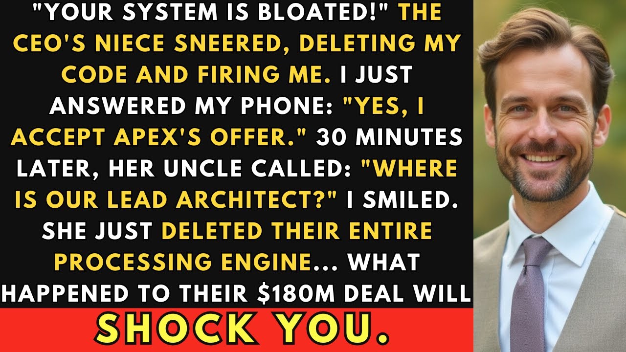 They Fired Me and Deleted My System. I Killed Their $180M Deal.