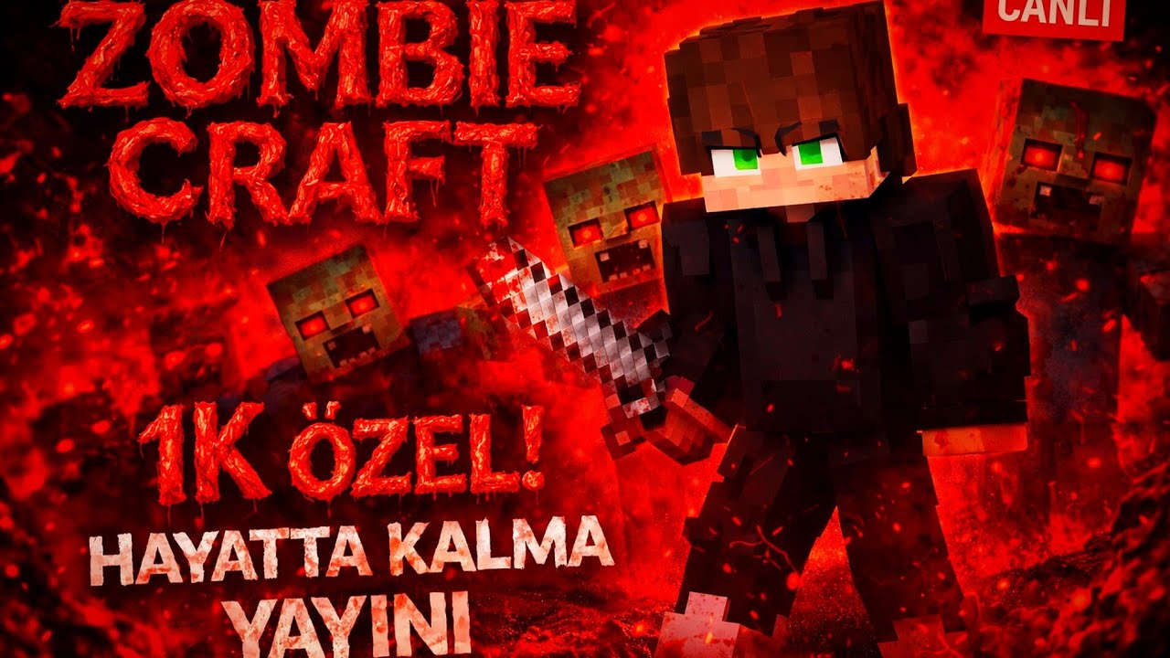 1000 Abone Özel Yayın Zombicraft Oynuyoruz 🧟
