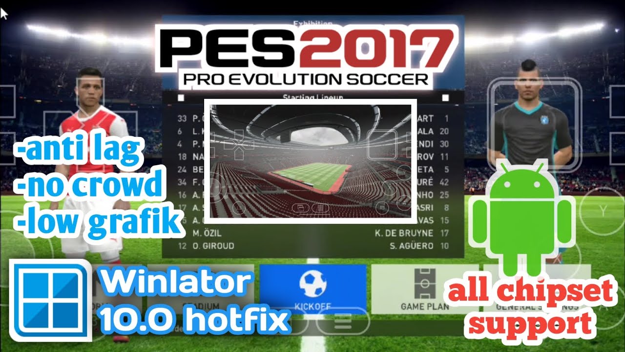 CARA MENGURANGI LAG PES 2017 DI WINLATOR ANDROID TERBARU 2025 NO ROOT