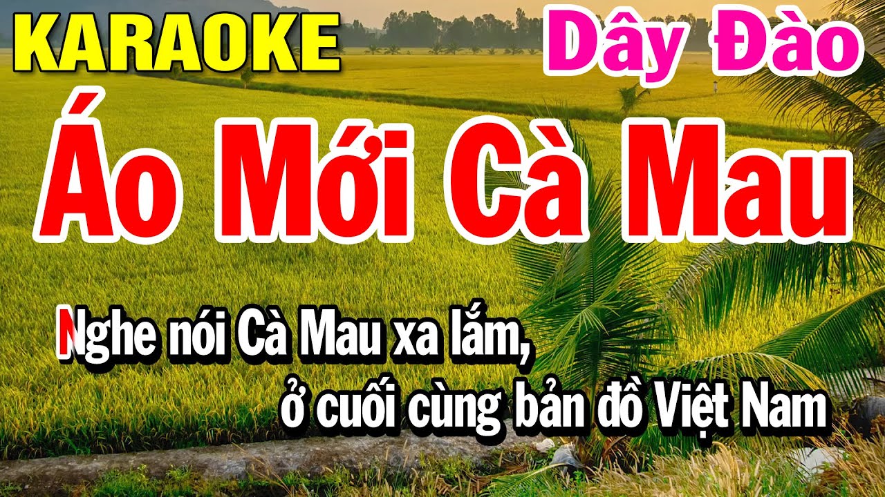 Áo Mới Cà Mau Karaoke Vọng Cổ ( Dây Đào ) 1 - 2 - 5 -6 | Beat Nữ Hay Chuẩn