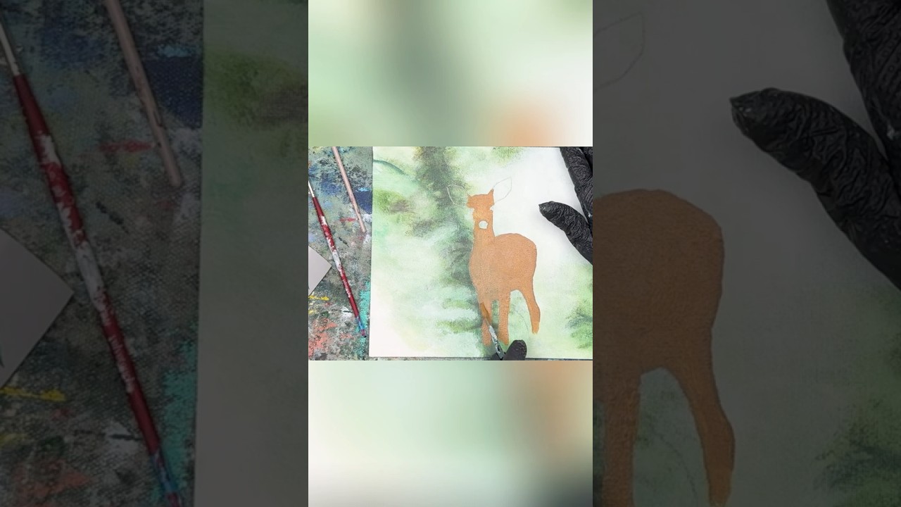 This Deer Painting Starts With One Simple Technique 